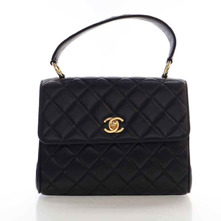 Chanel Vintage Small Lambskin Kelly Top Handle
