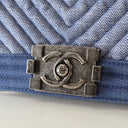 Chanel Large Denim Chevron ...