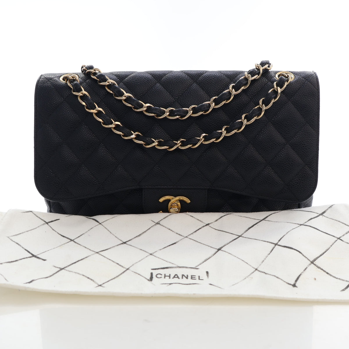 Chanel Caviar Jumbo Classic Double Flap Bag, photo 17 of 17