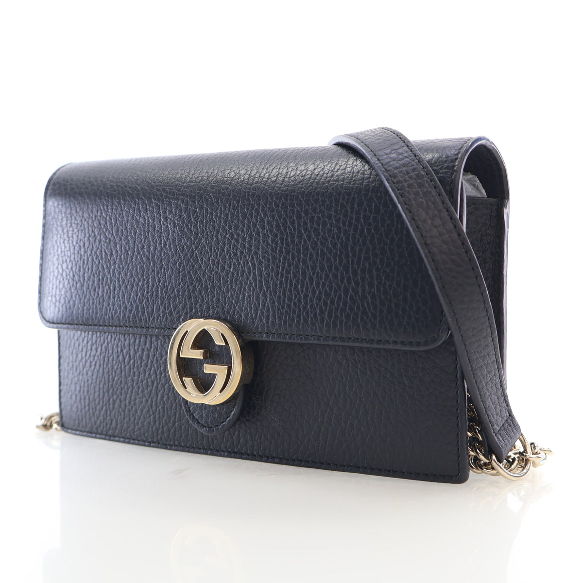 Gucci Calfskin Interlocking G Wallet on Chain, photo 3 of 16