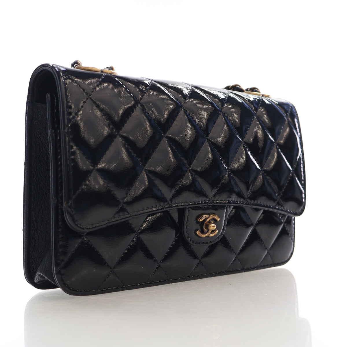 Chanel Patent Wallet on Chain Pouch, photo 2 of 19