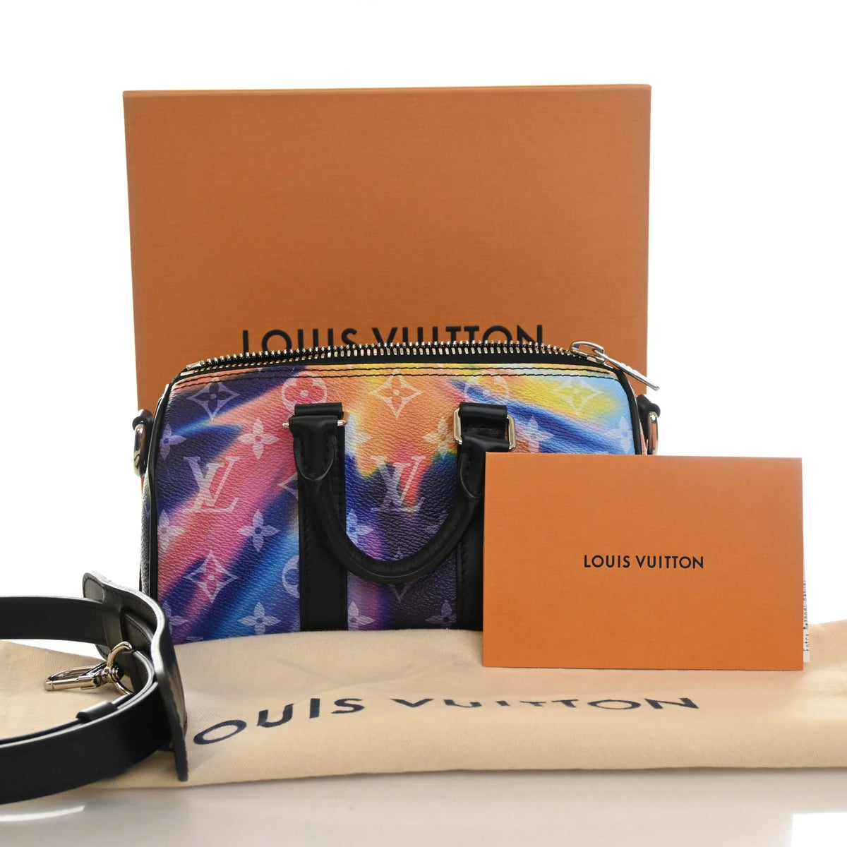 Pre-Owned Louis Vuitton XS Monogram Sunset Keepall Bandouliere, front view, photo 12 of 12