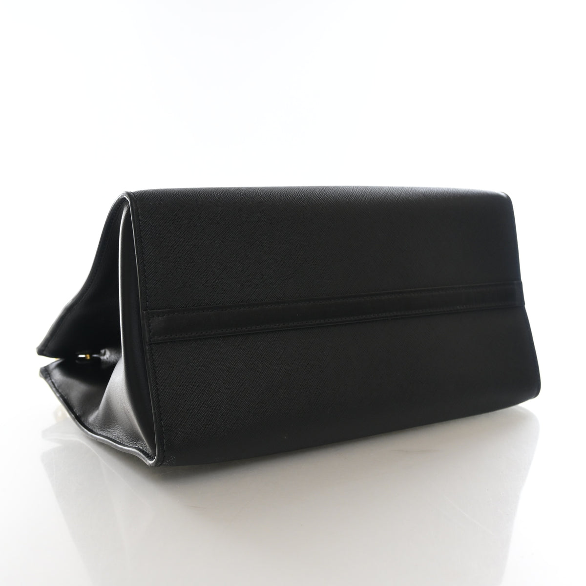 Pre-Owned Prada Tote Saffiano Greche Greca Pradigme, side profile