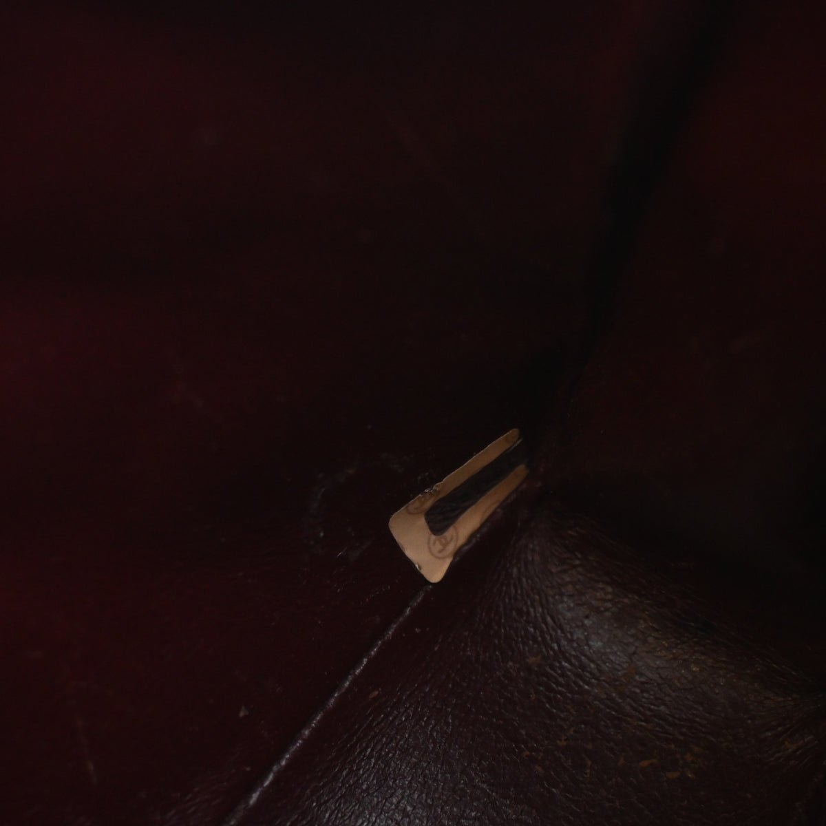 Vintage Chanel Flap Bag Lambskin Diana, open interior with lining, photo 24 of 25
