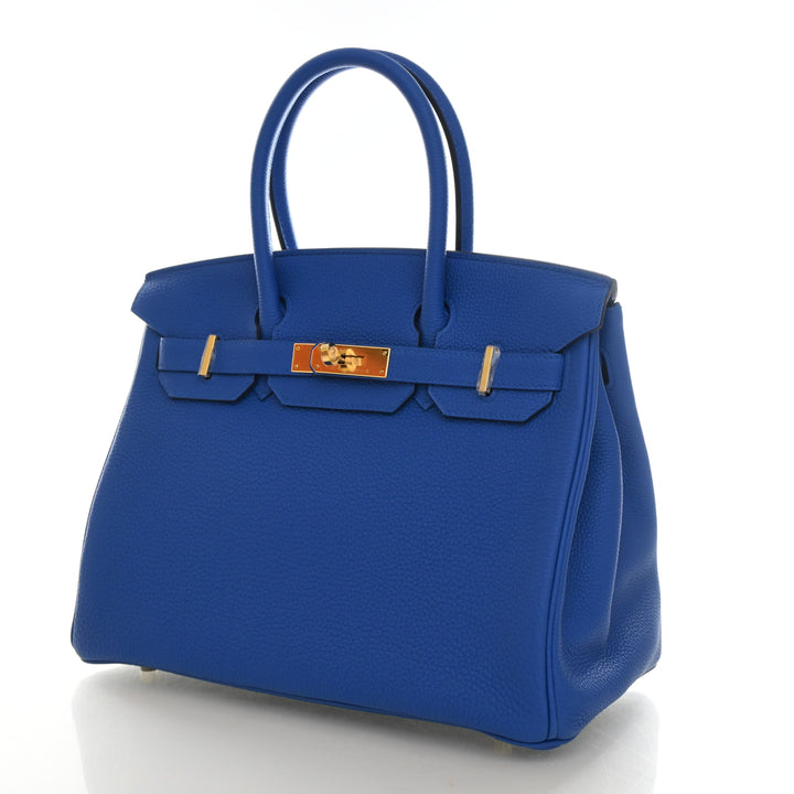 Hermes Bleu Zellige Togo Birkin 30