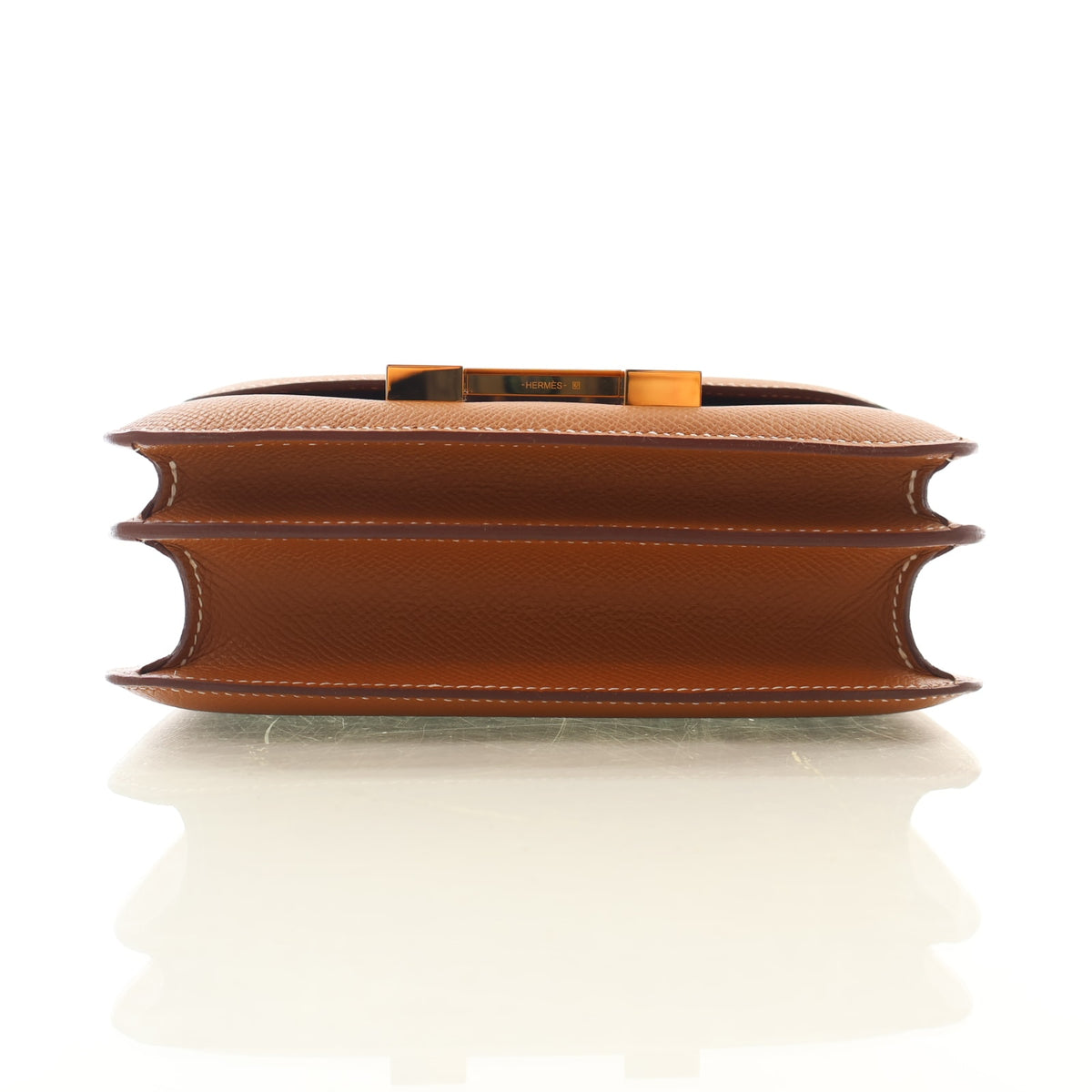 Pre-Owned Hermès Constance 18 Gold Epsom Leather, side profile, photo 9 of 17