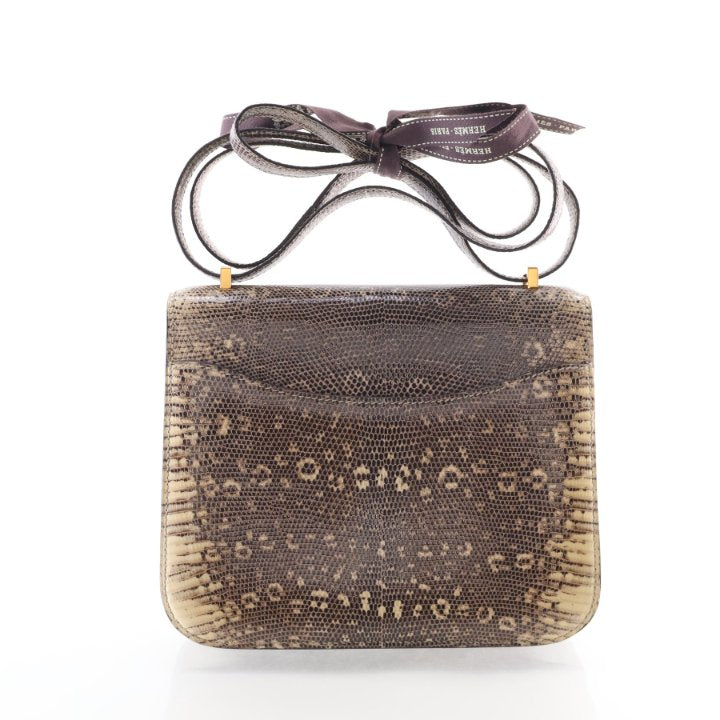 Pre-Owned Hermès Constance 18 Ombre Lizard Leather, front view, photo 10 of 16
