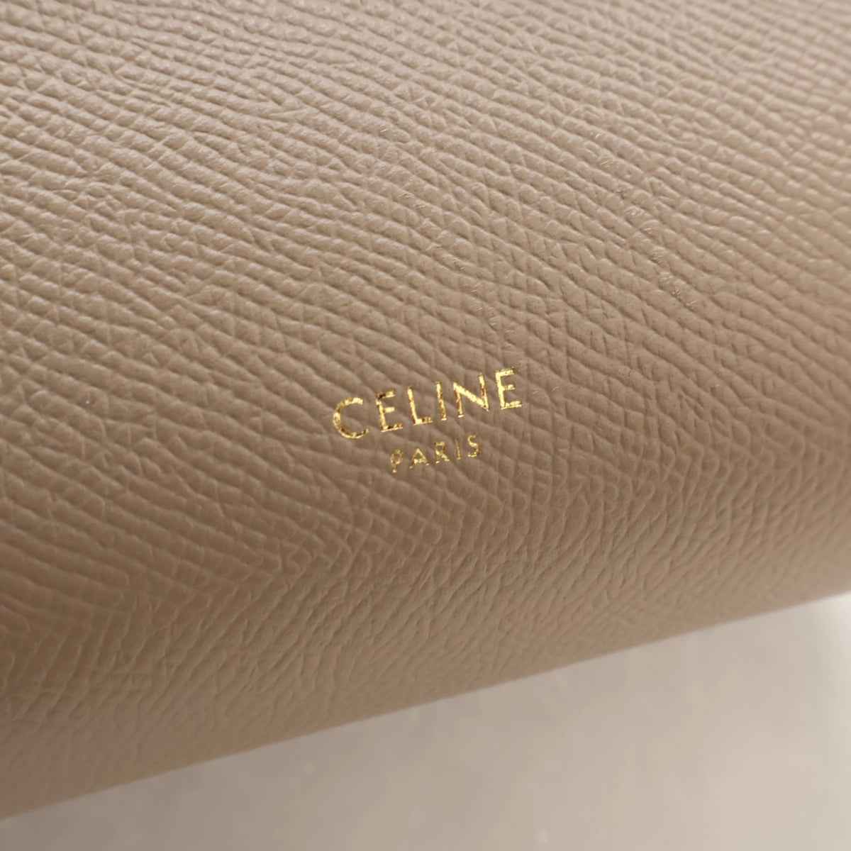 Pre-Owned Celine Belt Bag Nano Calfskin, gold embossed logo detail