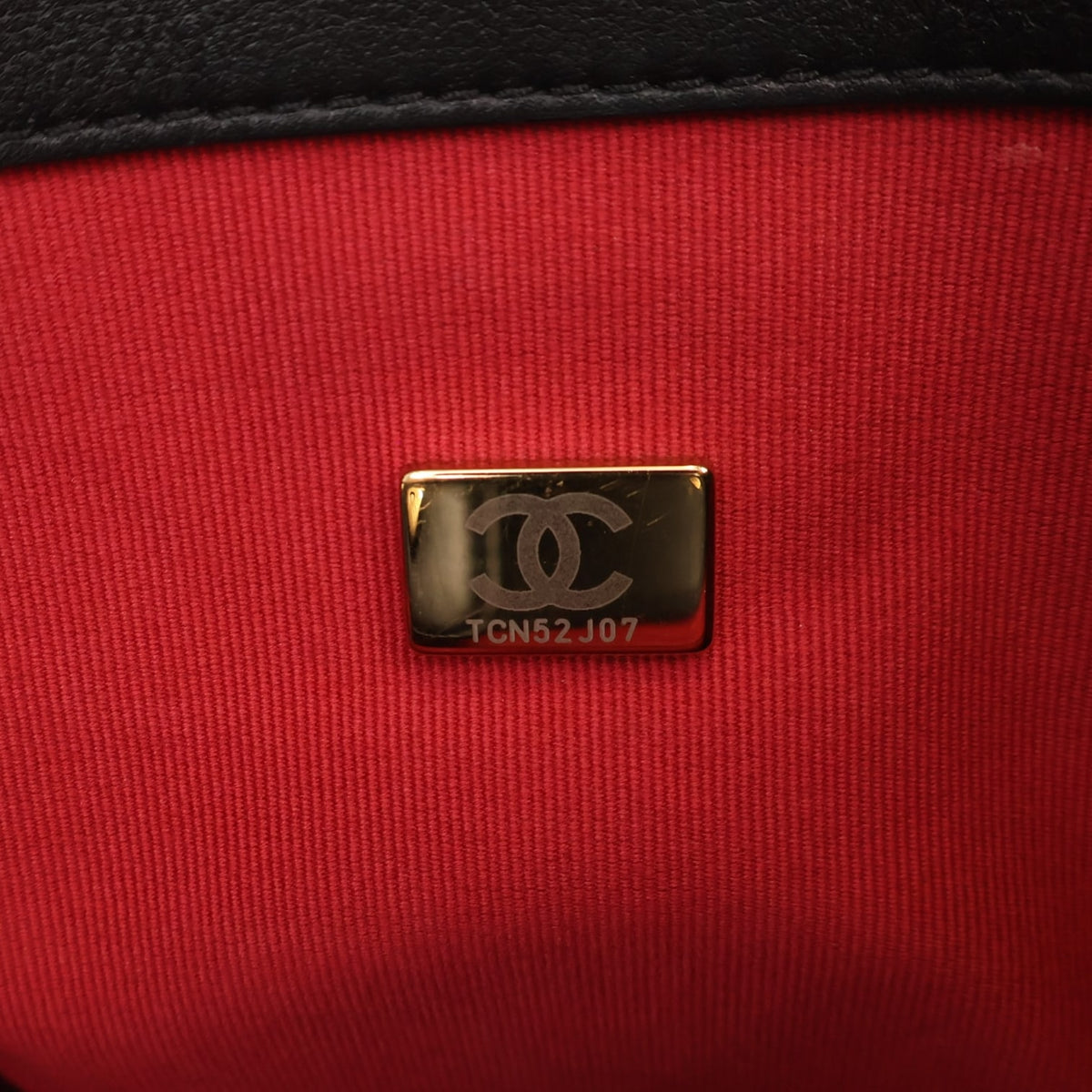 Pre-Owned Chanel Shopping Tote Lambskin CC, logo detail