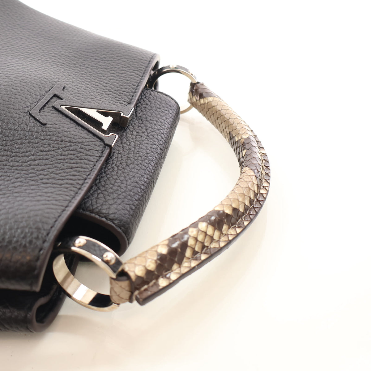 Louis Vuitton Python-Trimmed Taurillon Capucines BB, photo 10 of 16
