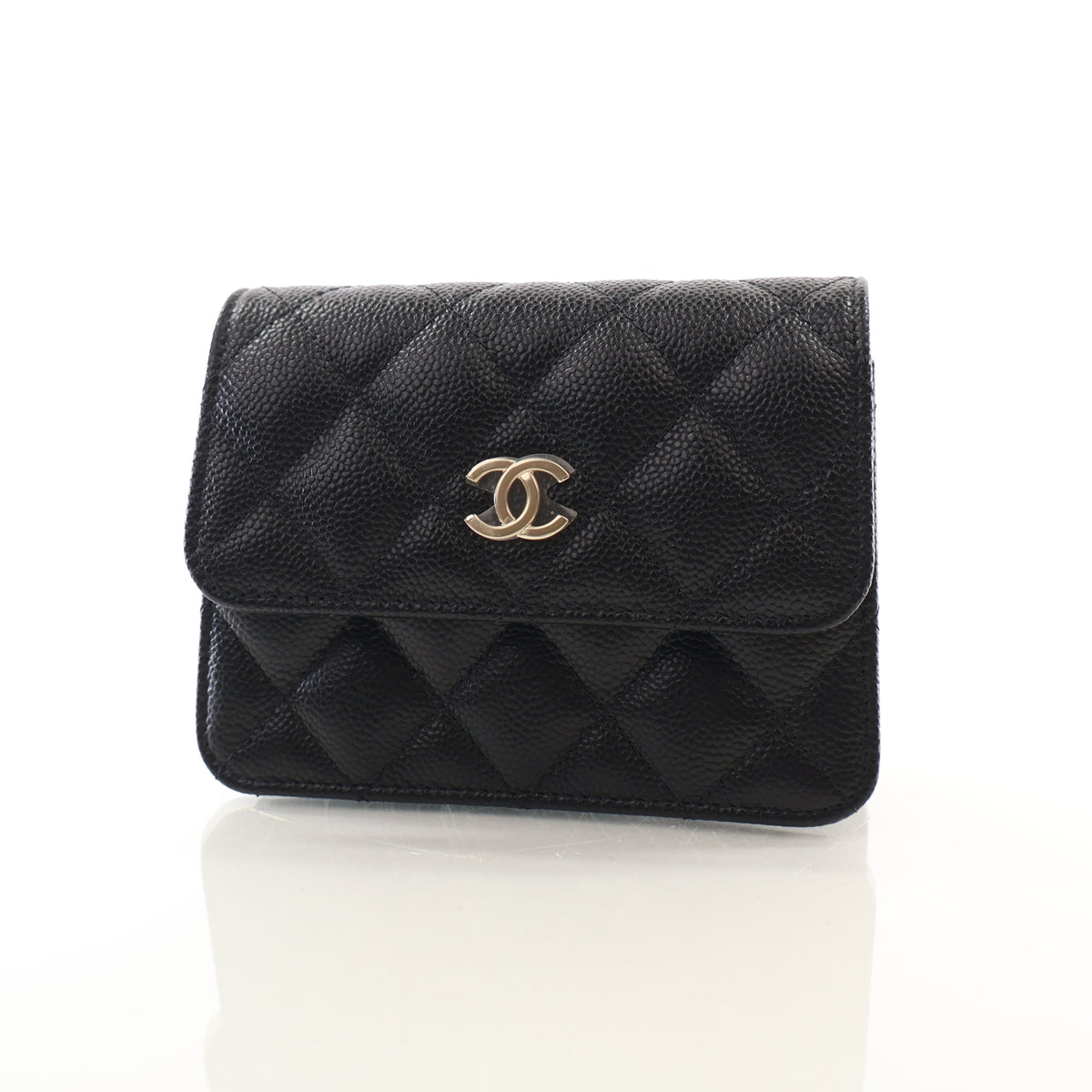 Chanel Mini Caviar Ribbon Chain Cardholder Crossbody, photo 3 of 16
