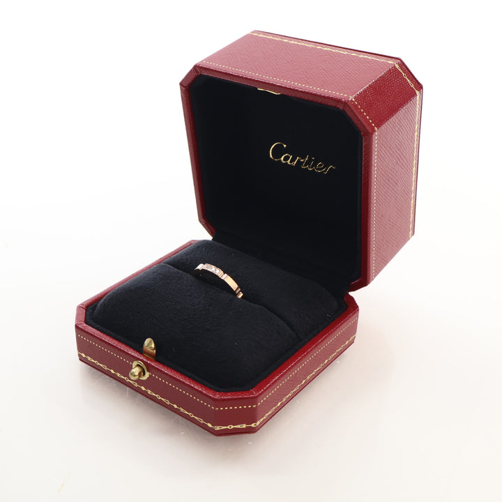 Cartier Diamonds Small Model 4 Diamond Maillon Panthere Wedding Ring Sz 51