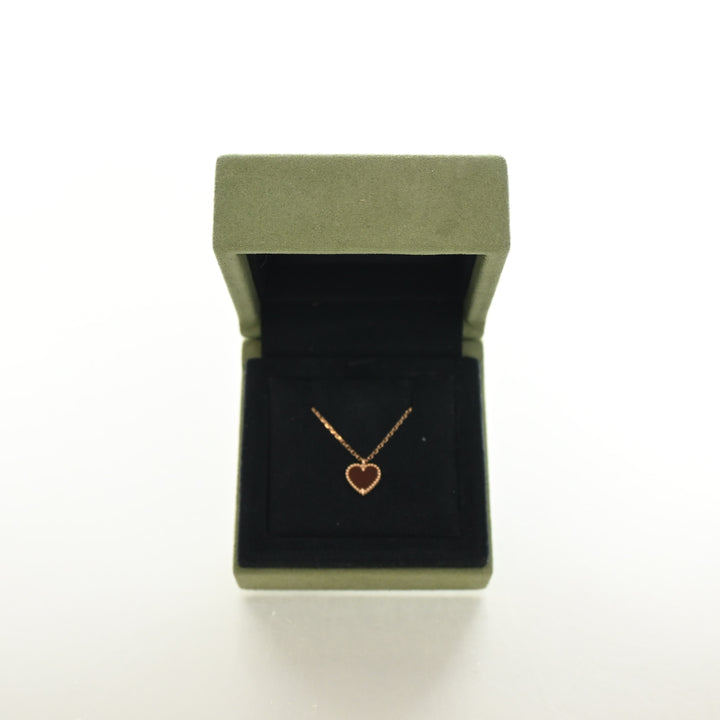 Van Cleef and Arpels Carnelian Sweet Hearts Pendant Necklace