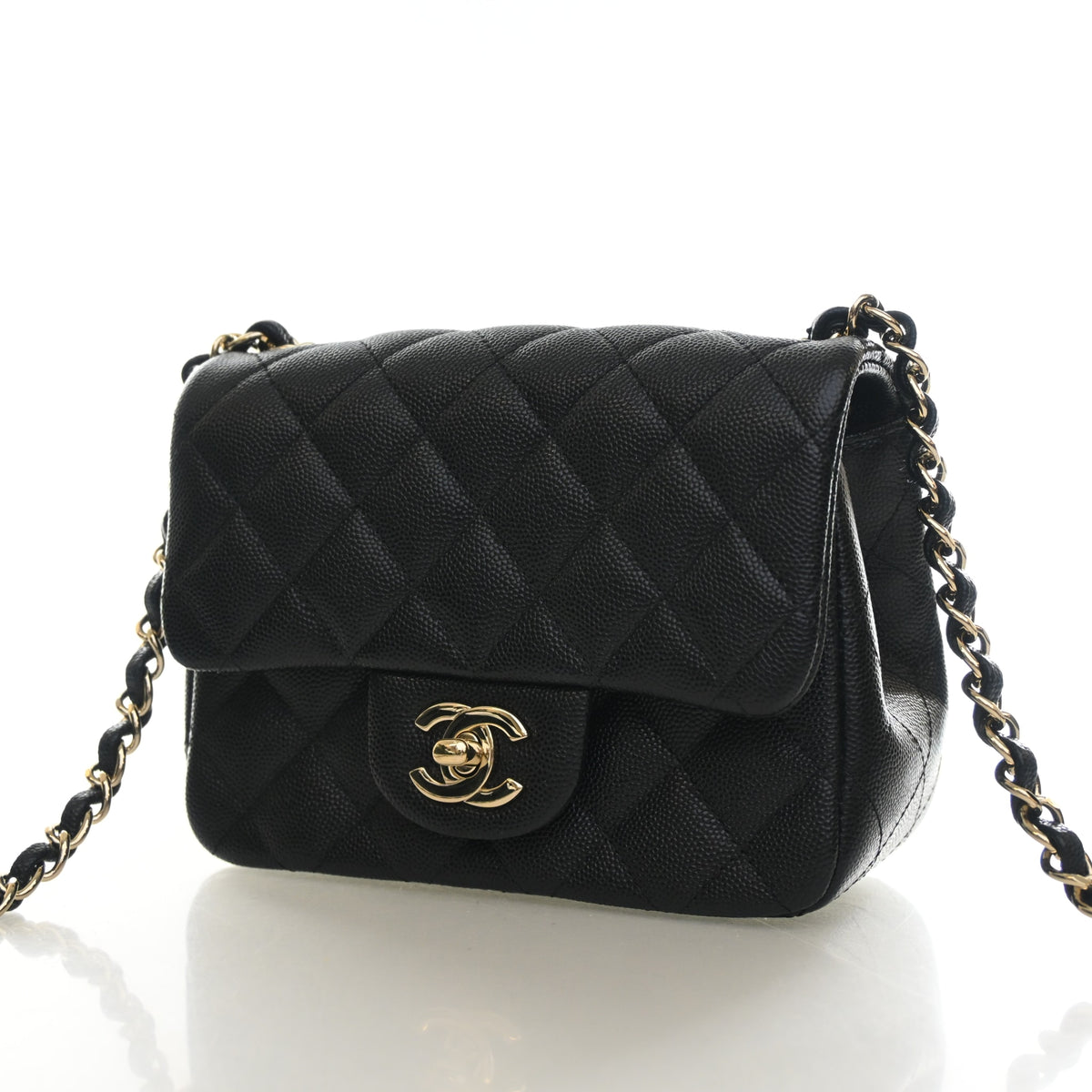 Chanel Mini Caviar Square Classic Flap Bag, photo 3 of 14