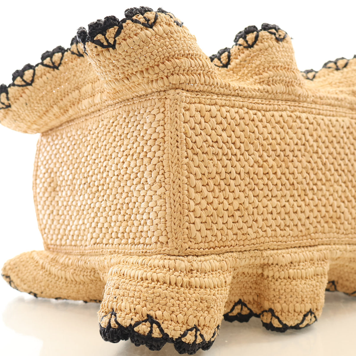 Pre-Owned Loewe Tote Bag Small Raffia, corner and edge detail