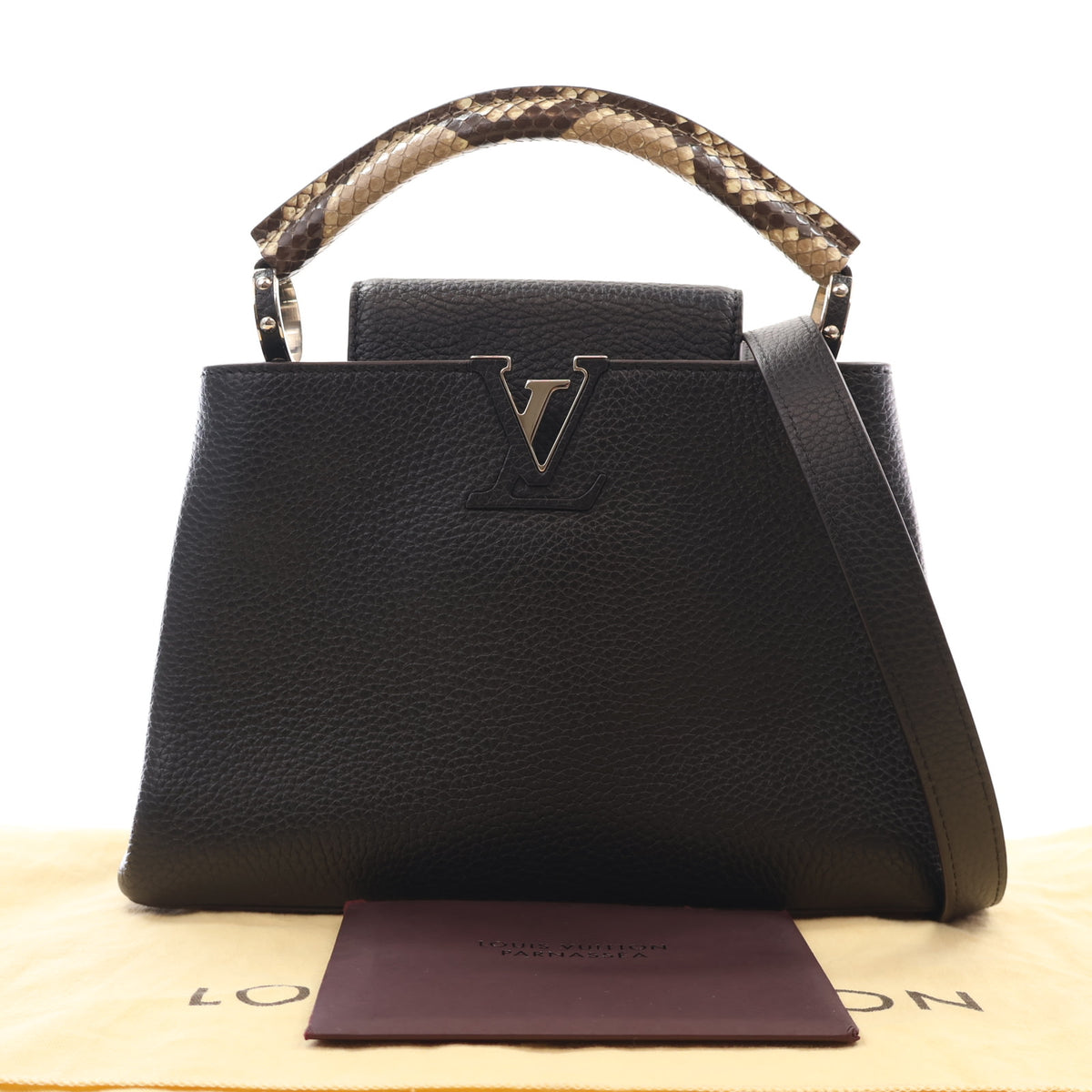 Louis Vuitton Python-Trimmed Taurillon Capucines BB, photo 16 of 16