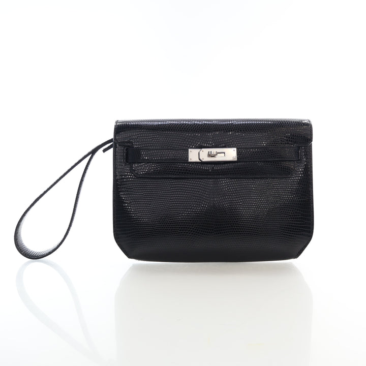 Hermes Noir Veranus Niloticus Lizard Kelly Depeches 25