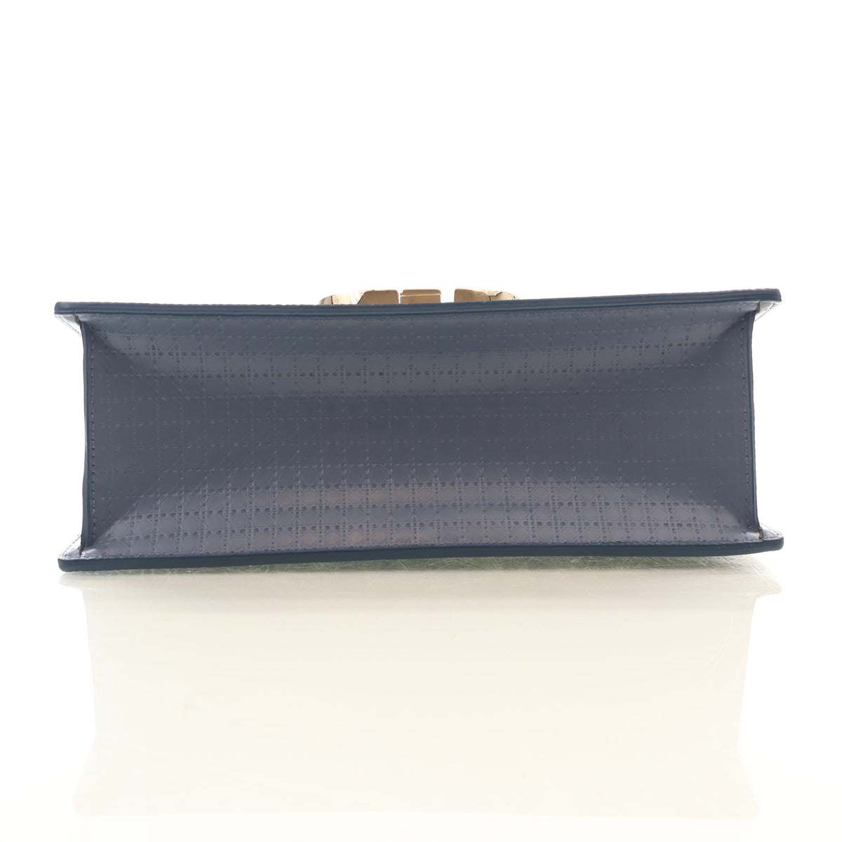 Pre-Owned Christian Dior 30 Calfskin Montgaine Flap Chain Bag, base and feet view, photo 9 of 14