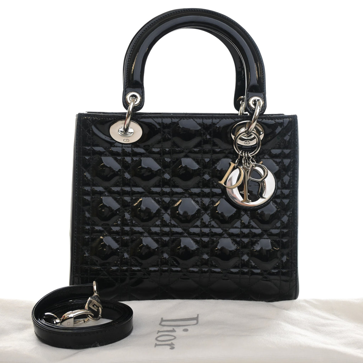 Christian Dior Medium Patent Lady Dior, photo 14 of 14