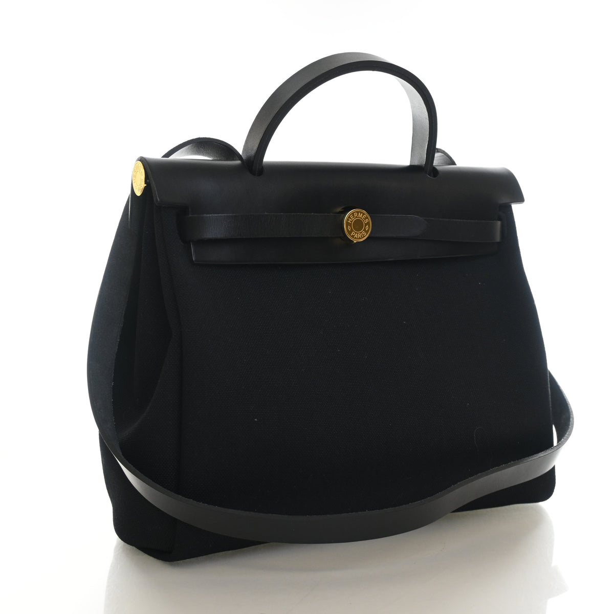 Hermes Noir Toile Herbag Zip 31, photo 2 of 15