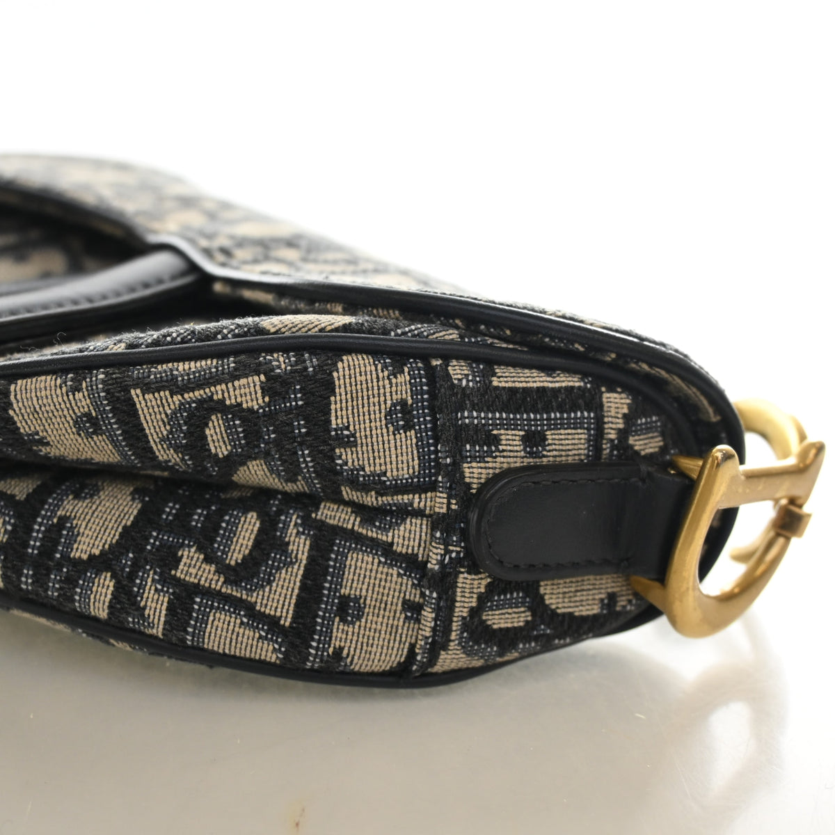 Pre-Owned Christian Dior Saddle Bag Mini Oblique, side profile, photo 8 of 13