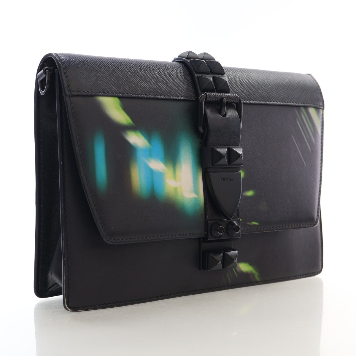 Pre-Owned Prada Shoulder Bag Saffiano City Lights Elektra, three-quarter view