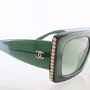 Chanel Pearl Resin CC Recta...