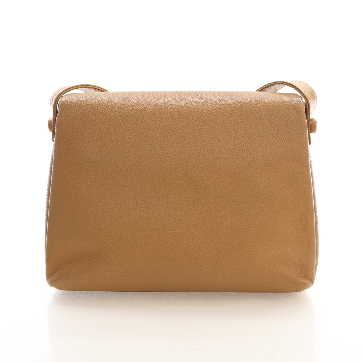 Vintage Chanel Flap Bag Caviar Leather CC, back view