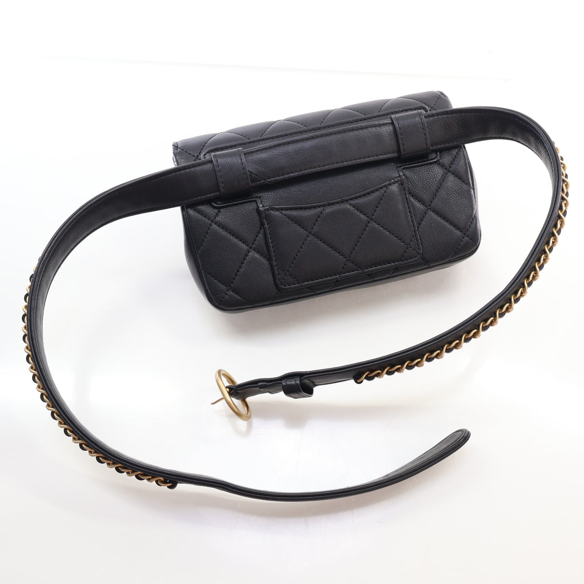 Pre-Owned Chanel Belt Bag Lambskin, side profile, photo 11 of 17