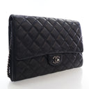 Chanel Large Lambskin Clutc...