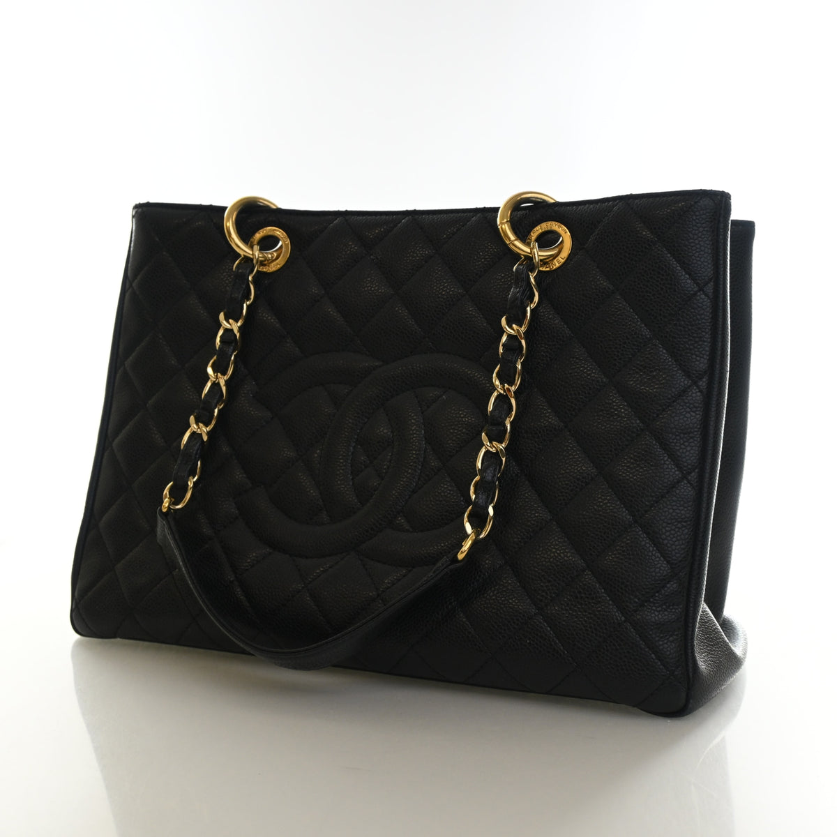 Pre-Owned Chanel Grand Shopping Tote Caviar Leather, front view, photo 3 of 17