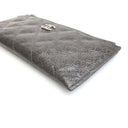 Chanel Grey Camellia Quilte...