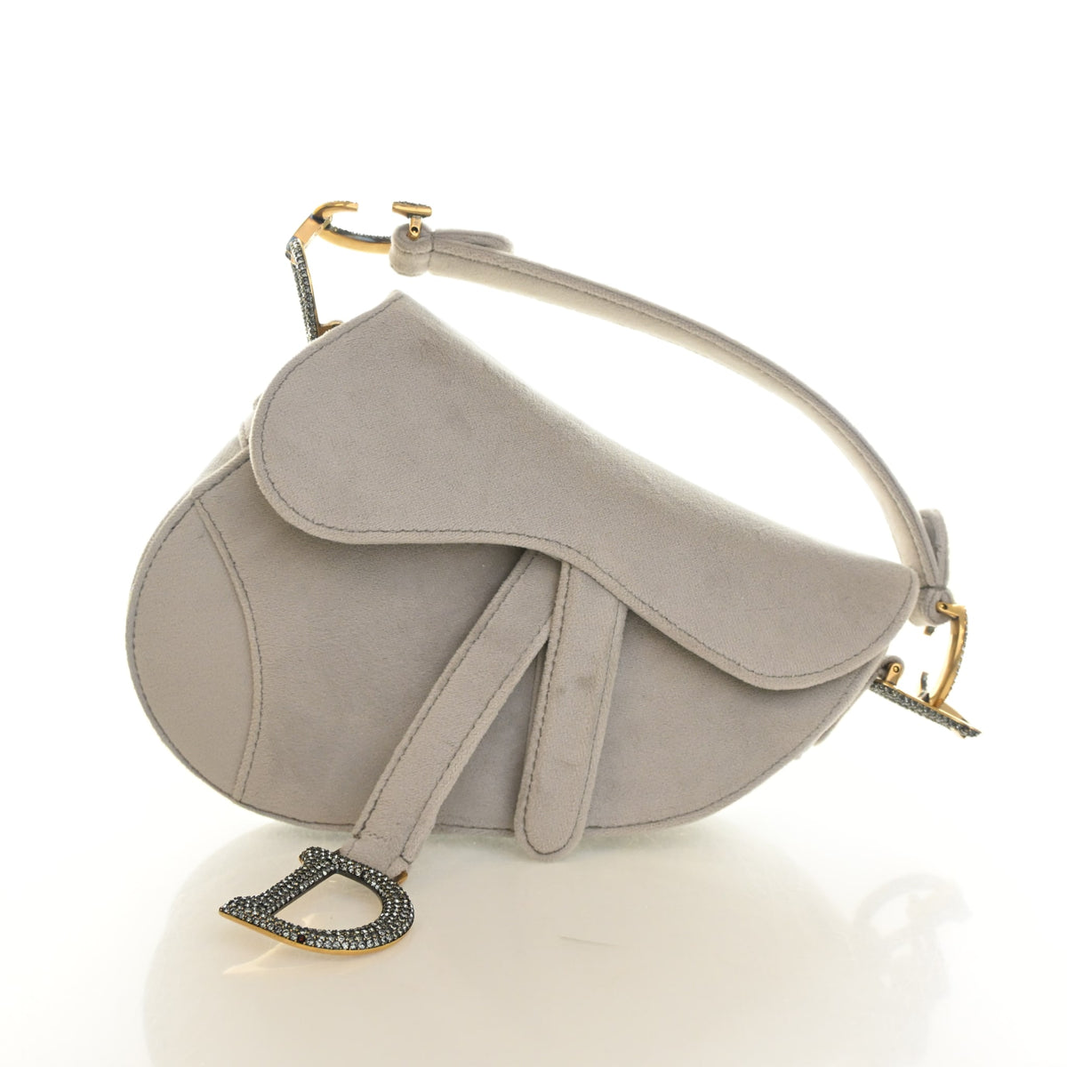 Christian Dior Mini Velvet Saddle Bag, photo 1 of 14