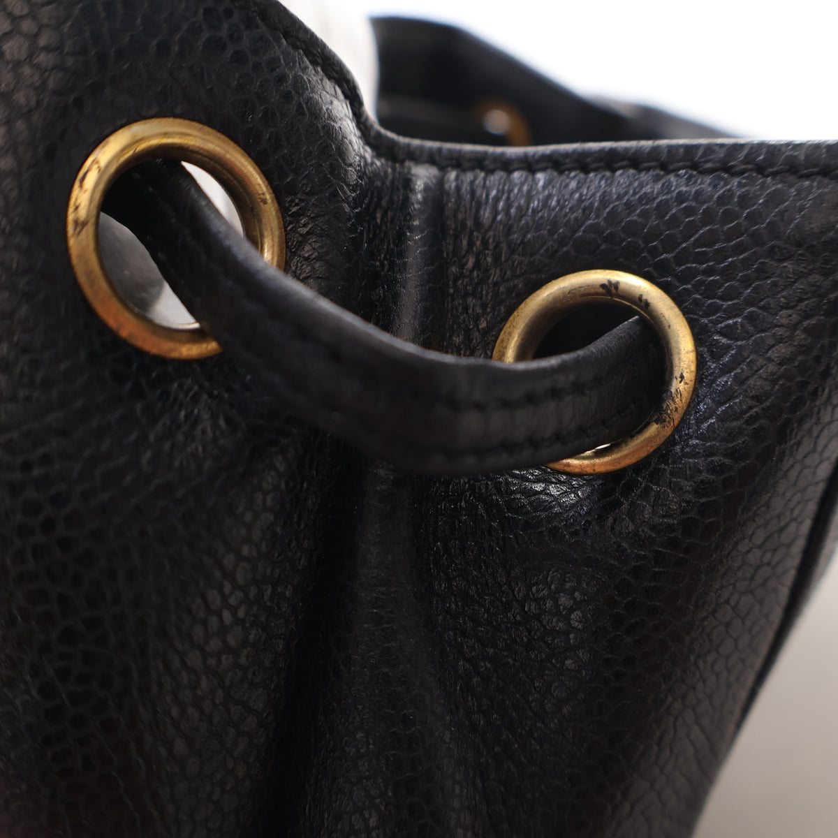 Vintage Chanel Backpack Caviar Leather Triple CC, gold hardware
