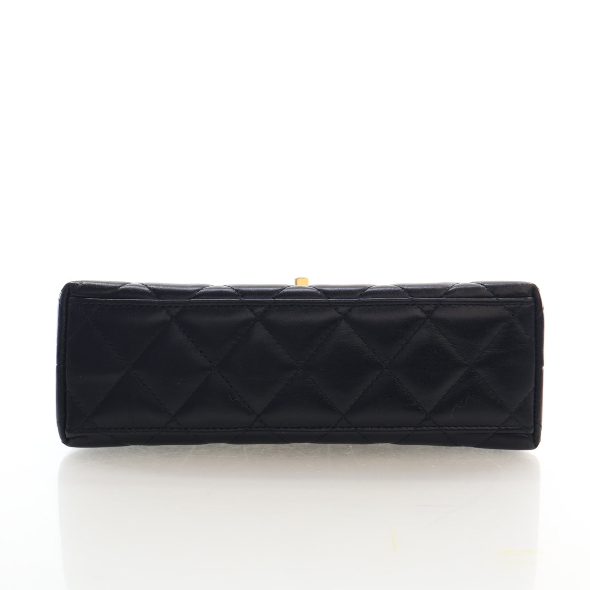 Pre-Owned Chanel Kelly Nano Aged Calfskin Shopper, base and feet view, photo 9 of 16