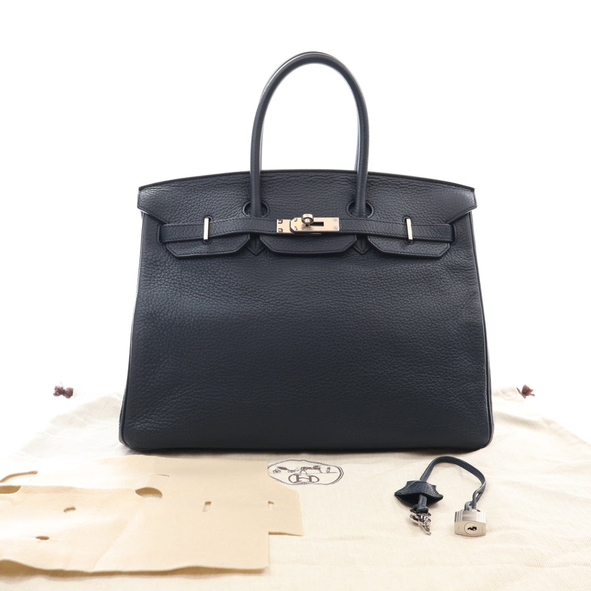 Hermes Vintage Bleu Nuit Togo Birkin 35, photo 16 of 16
