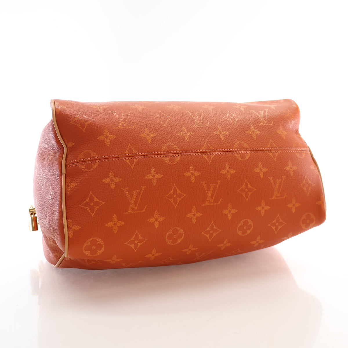Pre-Owned Louis Vuitton Speedy 30 Calfskin Monogram P9 Bandouliere, side profile