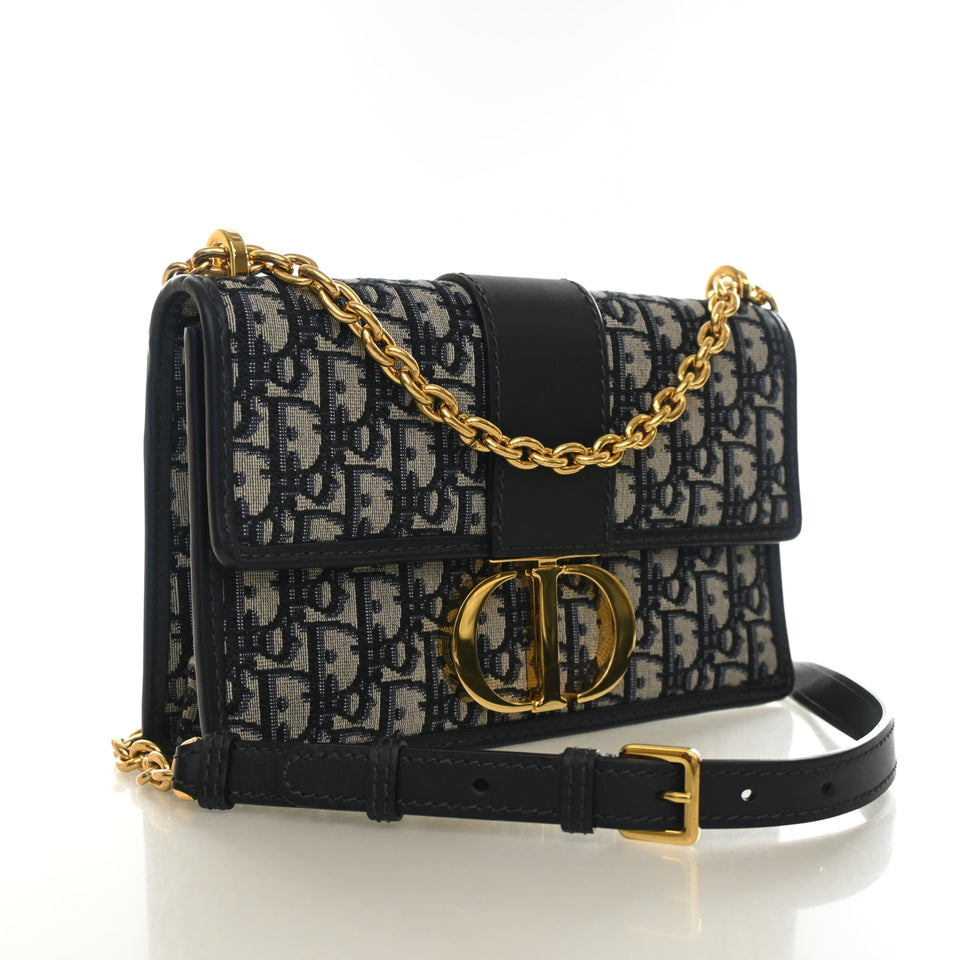 Christian Dior Medium Oblique 30 Montgaine Flap Chain Bag