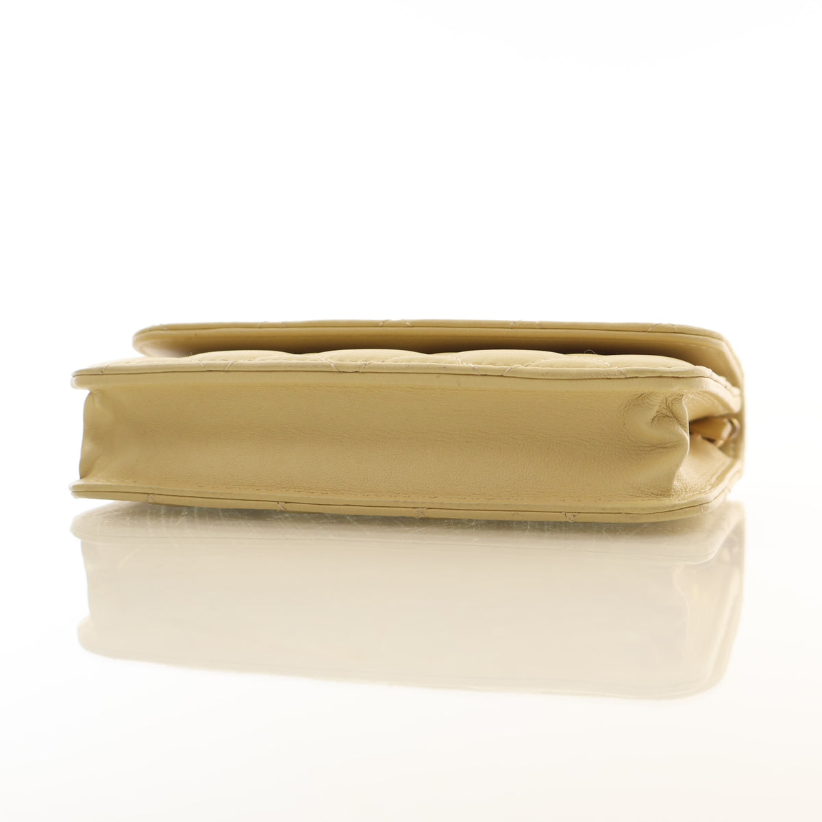Pre-Owned Chanel Wallet On Chain Lambskin WOC, side profile, photo 7 of 15