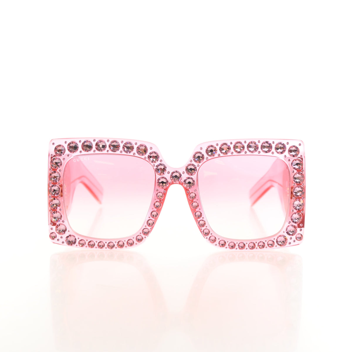 Pre-Owned Gucci Sunglasses Crystal Hollywood Forever Oversized, front view, photo 6 of 7