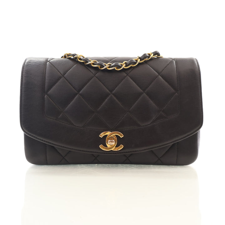 Chanel Vintage Small Lambskin Diana Flap Bag