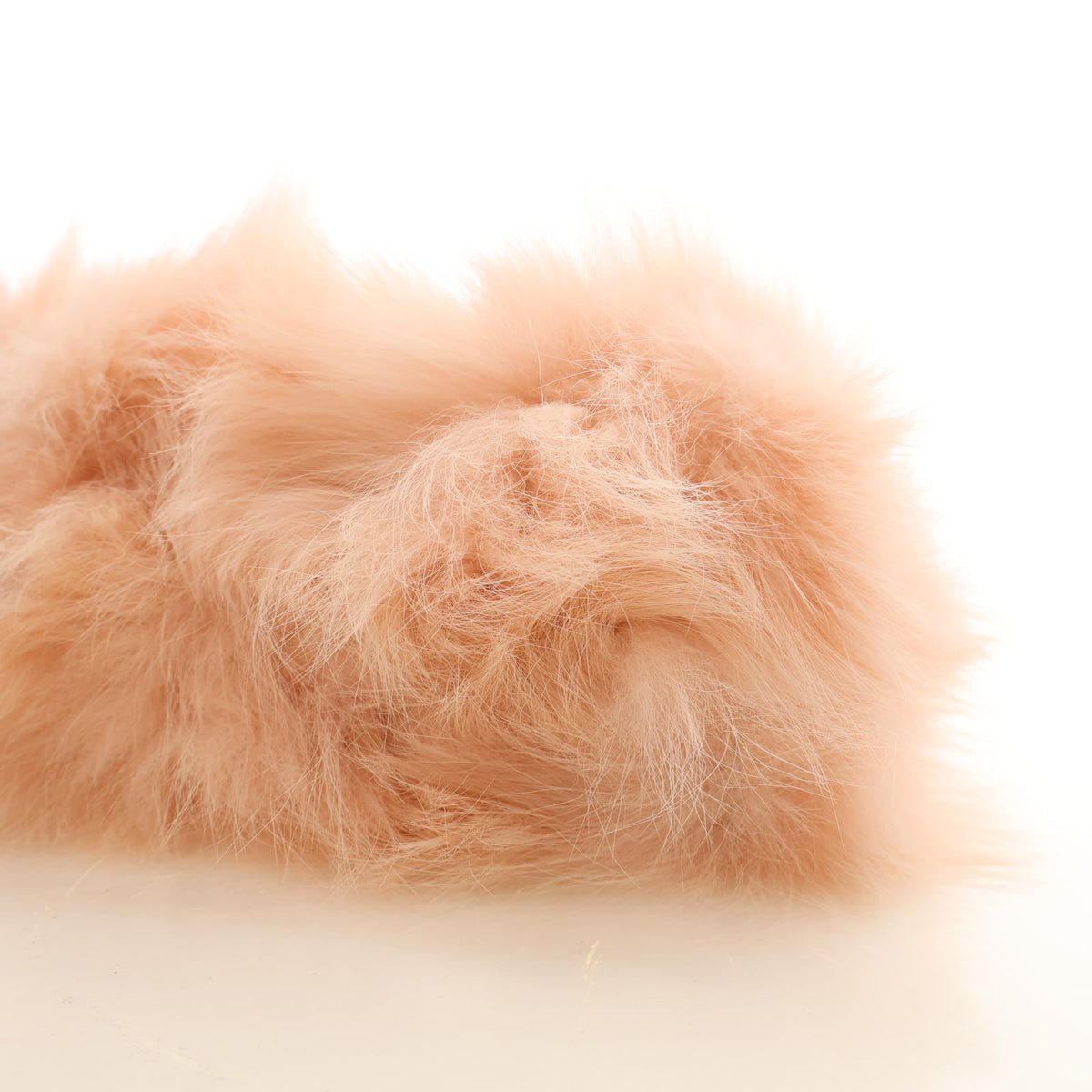 Pre-Owned Fendi Nappa Leather Fox Fur First Bag, detail