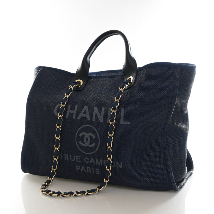 Chanel Medium Raffia Deauville Tote