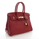 Hermes Rouge H Togo Birkin 30 