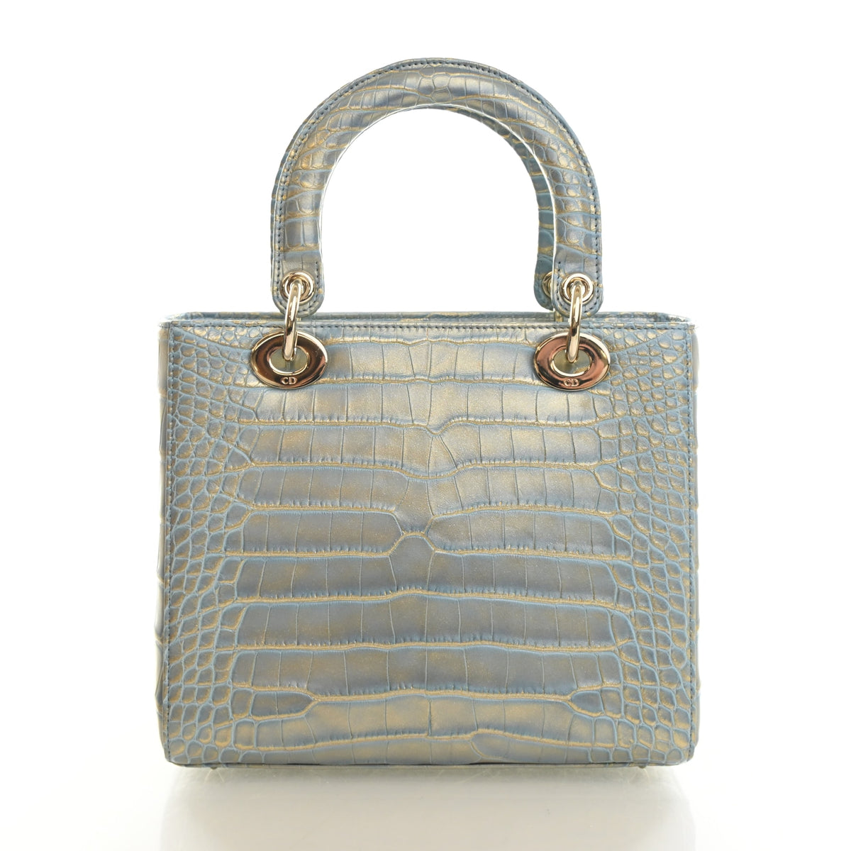 Pre-Owned Christian Dior Lady Dior Medium Crocodile Leather, front view, photo 13 of 15