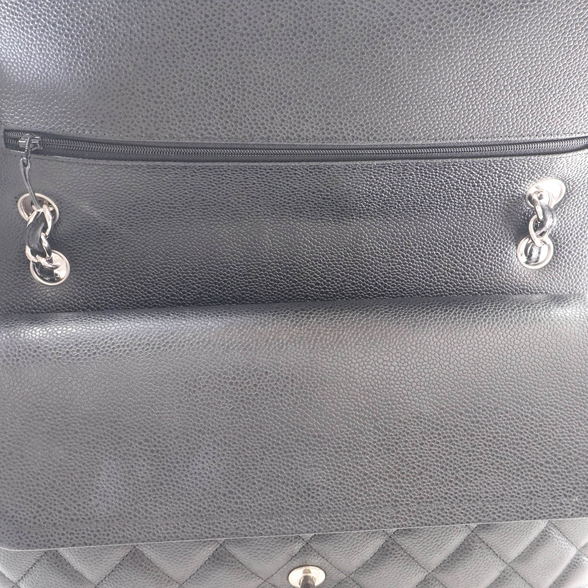 Chanel Jumbo Caviar CC Flap Bag, photo 12 of 18