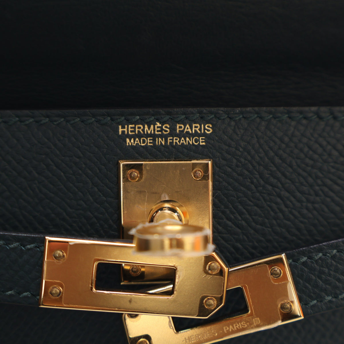Pre-Owned Hermès Kelly Mini Vert Cyprès Epsom Leather 20, gold hardware