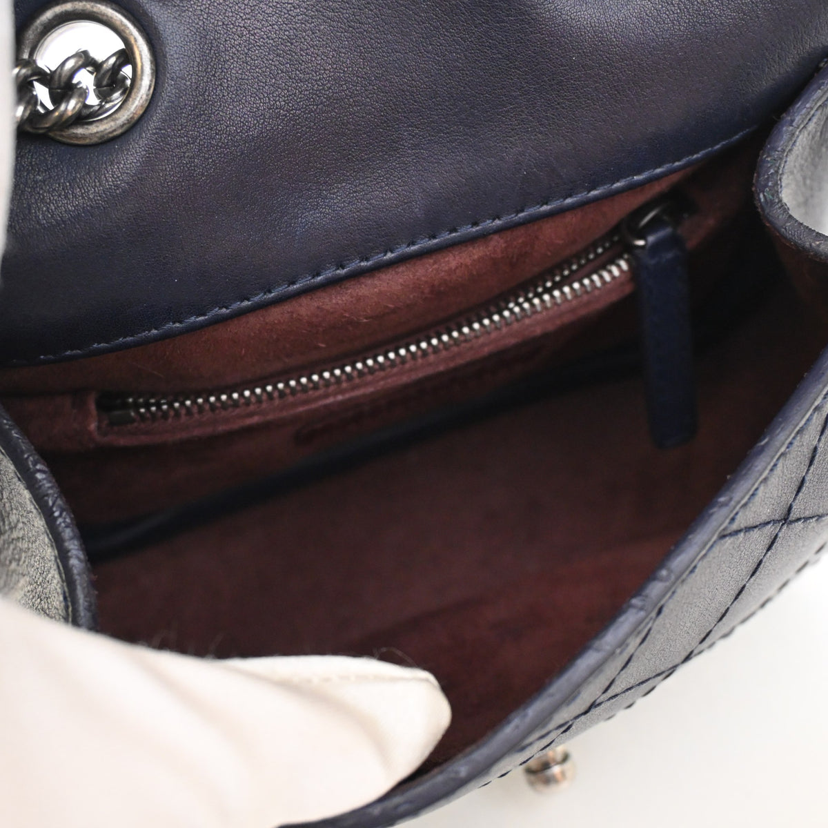 Chanel Small Calfskin Stitch CC Flap, photo 12 of 18