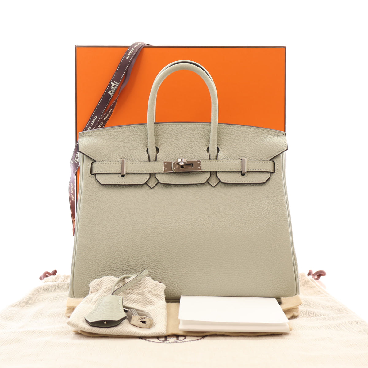Hermes Gris Neve Togo Birkin 25, photo 16 of 16