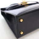 Hermes Noir Box Calf Mini K...